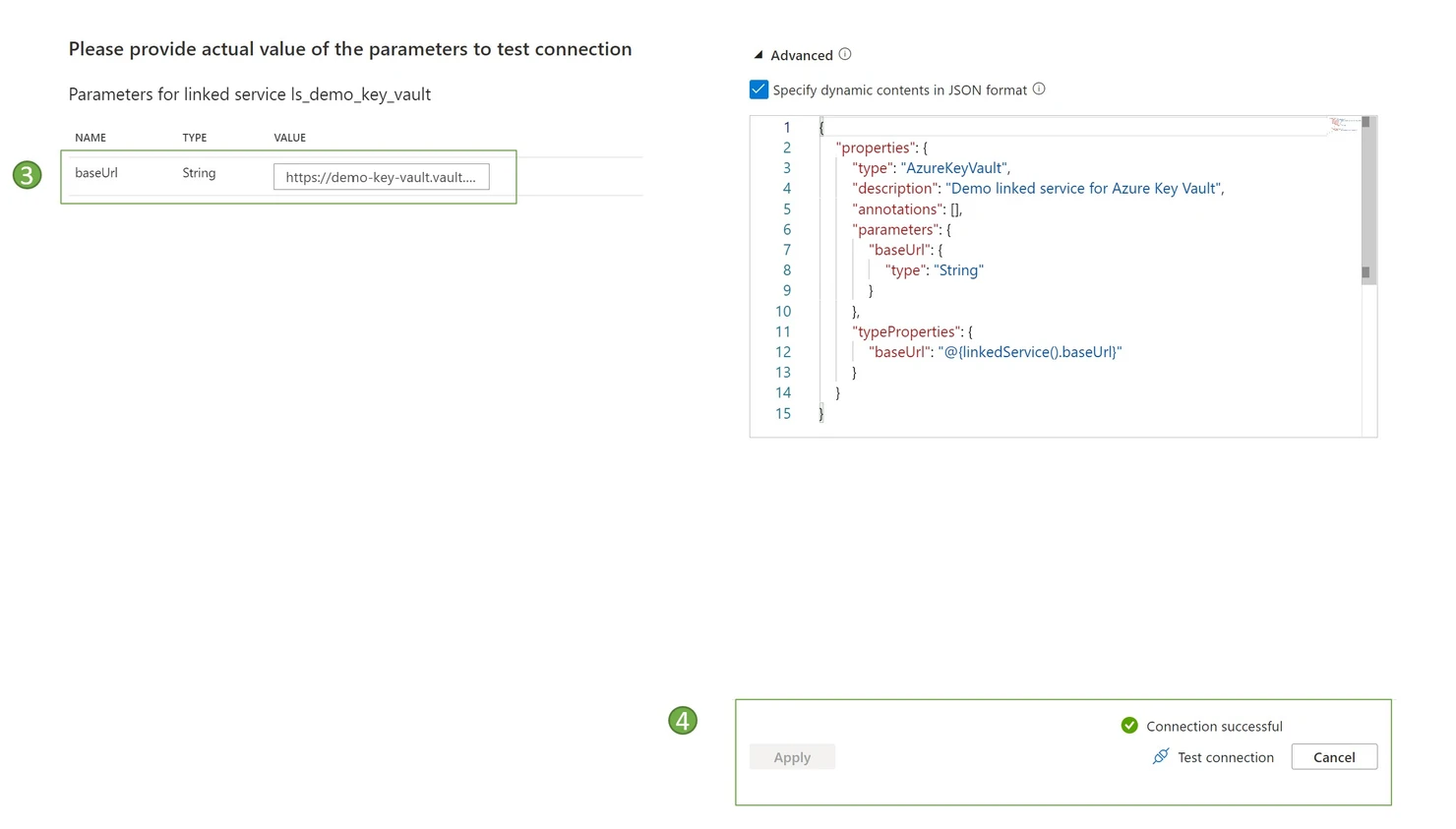Test ADF connection