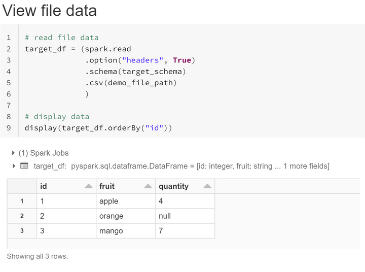 view file data