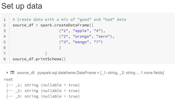 set up data