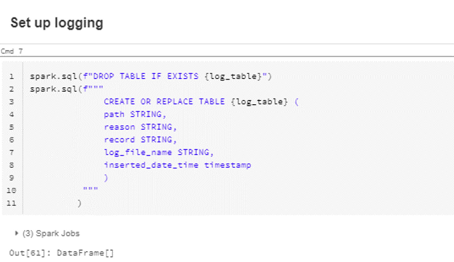 Setup logging